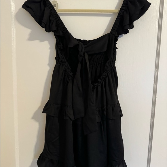 WeWoreWhat - Short black flowy dress - Like New - Picture 2 of 3